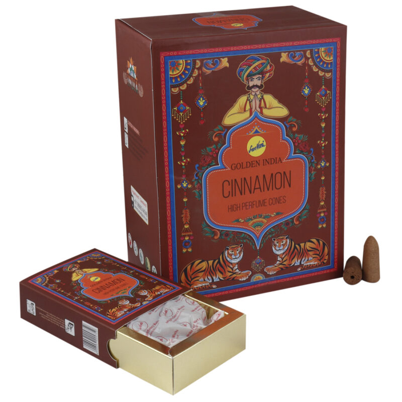 Cinnamon backflow incense cones