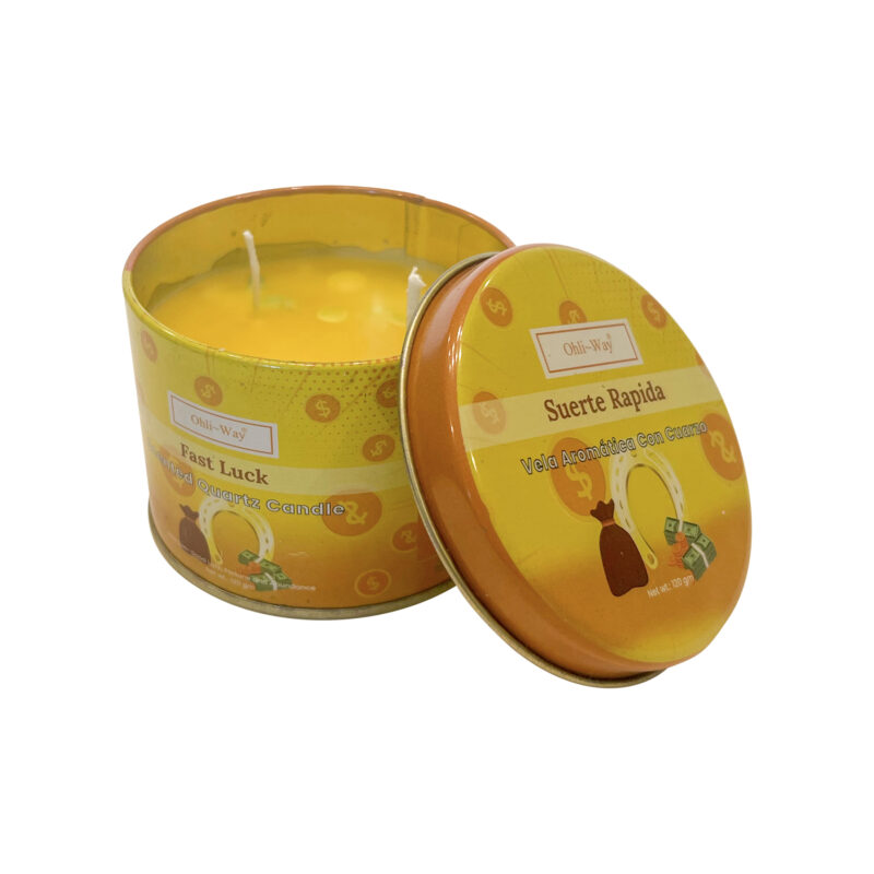 Fast luck suerte rapida scented quartz candle