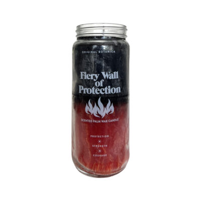 Fiery wall of protection candle palm wax 01